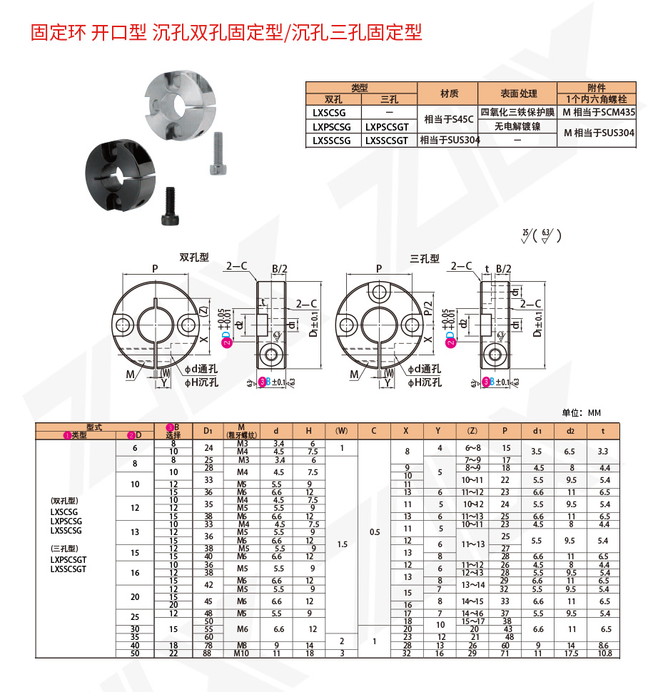 131固定環(huán) 開(kāi)口型 沉孔雙孔固定型沉孔三孔固定型 131固定環(huán) 開(kāi)口型 沉孔雙孔固定型沉孔三孔固定型